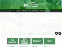 Tablet Screenshot of deafontario.ca